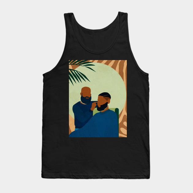 Barbershop Tank Top by DomoINK